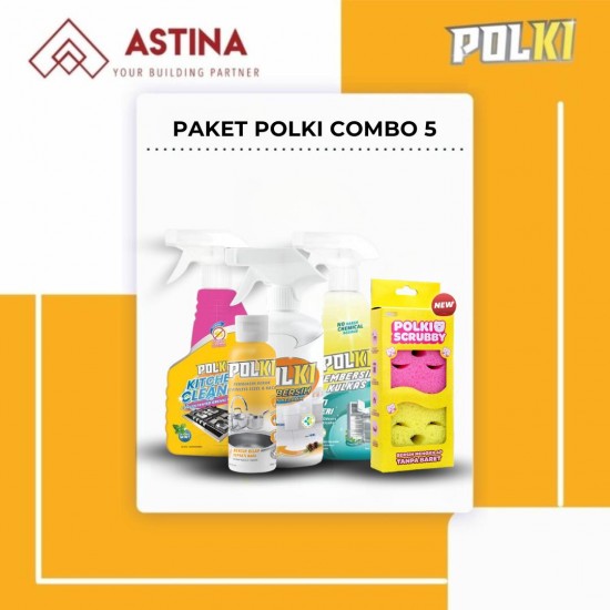 [PAKET POLKI COMBO] Polki Pembersih Kerak, Polki Pembersih Nat Keramik, Polki Pembersih Kulkas, Polki Kitchen Cleaner,  Polki Scrubby