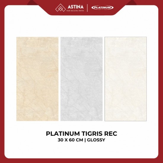 Keramik Lantai Platinum Tigris Rec 30x60 cm Glossy