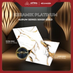 Keramik Platinum Louis Gold REC 50X50 CM Glossy