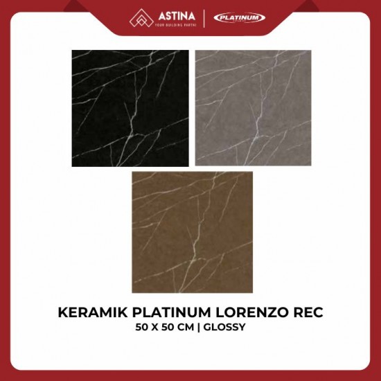 Keramik Platinum Lorenzo Rec 50x50 CM Glossy