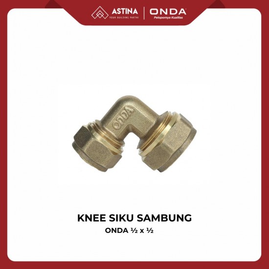 ONDA Knee Siku Drat Sambung 1/2 x 1/2 ONDA Knee Siku Drat Sambung 1/2 x 1/2