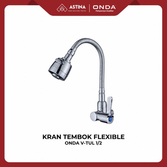 ONDA V-TUL Kran Dinding Flexibel Stainless 1/2 ONDA V-TUL Kran Dinding Flexibel Stainless 1/2