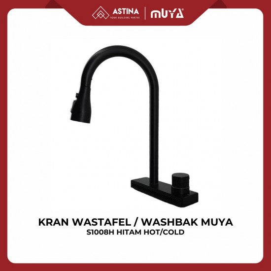 Kran Wastafel/Washbak Muya S1008H Hitam Hot/Cold Kran Wastafel/Washbak Muya S1008H Hitam Hot/Cold