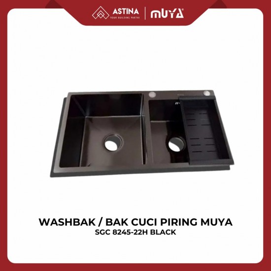 Washbak / Bak Cuci Piring Muya SGC 8245-22H BLACK Washbak / Bak Cuci Piring Muya SGC 8245-22H BLACK