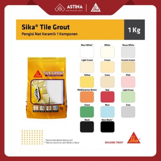 Sika Tile Grout 1 Kilogram / Sika Pengisi Nat 1 Kg Sika Tile Grout 1 Kilogram / Sika Pengisi Nat 1 Kg