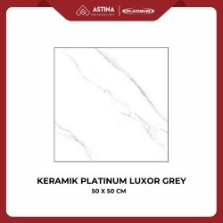 Keramik Lantai Platinum Luxor Grey 50X50 Glossy REC
