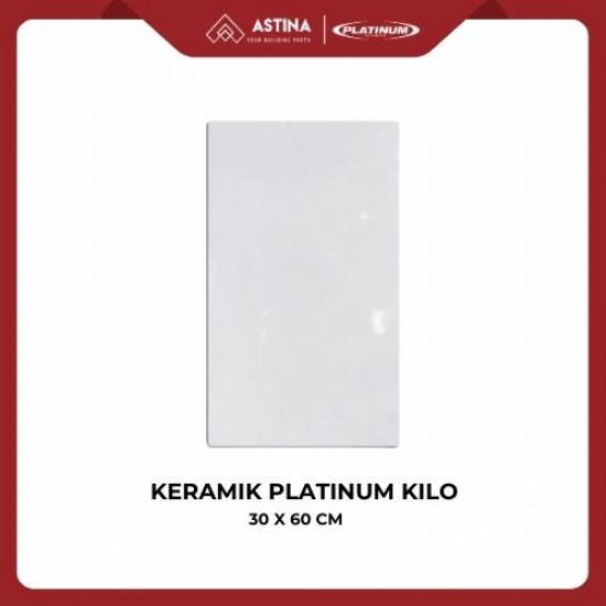 Keramik Dinding Platinum Kilo White glossy REC 30x60 cm