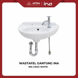 Wastafel Gantung Keramik / Wall Hung INA L10AG White