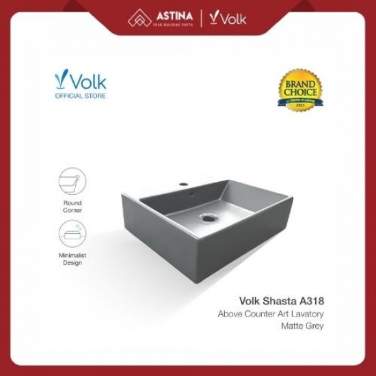 Wastafel Meja Volk Shasta A318 Kotak Matt (520 X 430 X 150) Wastafel Meja Volk Shasta A318 Kotak Matt (520 X 430 X 150)