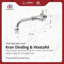 Kran Dinding / Kran Wastafel Dupon 827-NC