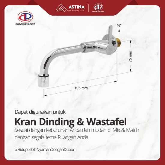 Kran Dinding / Kran Wastafel Dupon 827-NC Kran Dinding / Kran Wastafel Dupon 827-NC