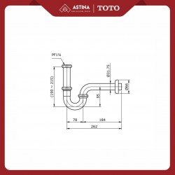 P - TRAP FOR LAVOTORY TOTO THX1A - 3N