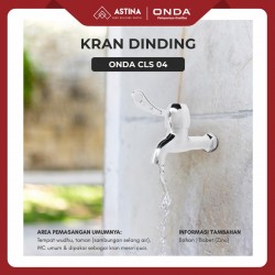 Kran Dinding Engkol Onda CLS 04 Stainless Steel