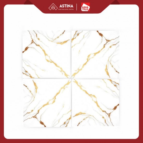 Keramik Lantai Asia Fayra Gold Tile 50x50 Glossy