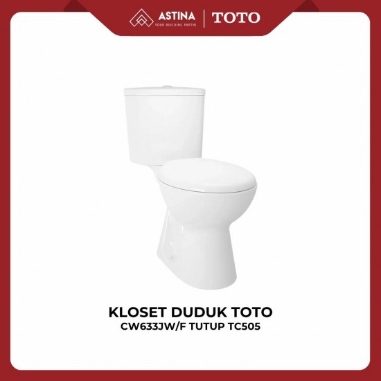 Kloset Duduk TOTO CW633JW/F Tutup TC505 Jarak As 23cm Kloset Duduk TOTO CW633JW/F Tutup TC505 Jarak As 23cm