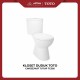 Kloset Duduk TOTO CW633JW/F Tutup TC505 Jarak As 23cm Kloset Duduk TOTO CW633JW/F Tutup TC505 Jarak As 23cm