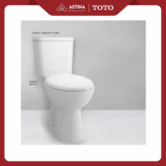 Kloset Duduk TOTO CW633JW/F Tutup TC505 Jarak As 23cm Kloset Duduk TOTO CW633JW/F Tutup TC505 Jarak As 23cm