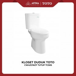 50cm Kloset Duduk TOTO CW421JW/F Tutup TC505S
