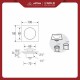Floor Drain Injak / Saringan Got SAN-EI HN905 Square Floor Drain Injak / Saringan Got SAN-EI HN905 Square