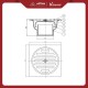Floor Drain Kotak / Saringan Got WASSER HSA 6442 Square Floor Drain Kotak / Saringan Got WASSER HSA 6442 Square