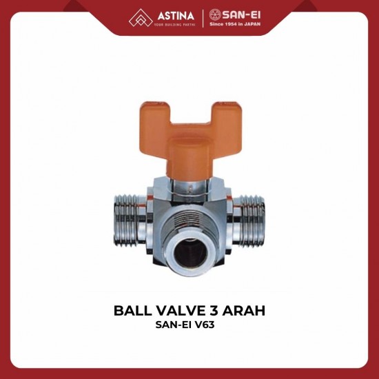 SAN-EI V63 Stop Kran 3 Arah / SAN-EI V63 Ball Valve SAN-EI V63 Stop Kran 3 Arah / SAN-EI V63 Ball Valve
