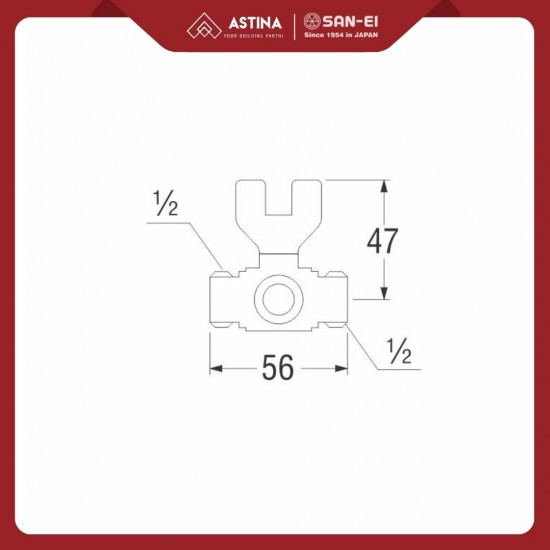 SAN-EI V63 Stop Kran 3 Arah / SAN-EI V63 Ball Valve SAN-EI V63 Stop Kran 3 Arah / SAN-EI V63 Ball Valve