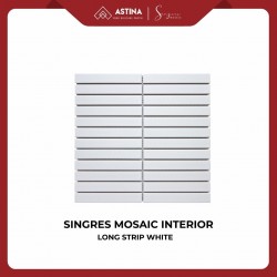SINGRES Mosaic Interior Long Strip White