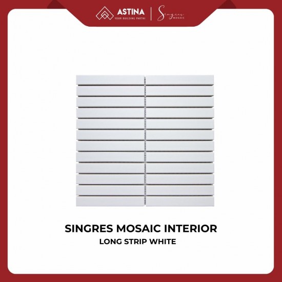 SINGRES Mosaic Interior Long Strip White SINGRES Mosaic Interior Long Strip White