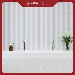 SINGRES Mosaic Interior Long Strip White