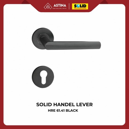 SOLID Handel Lever HRE 61.41 Black / Handel Pintu Solid Hitam SOLID Handel Lever HRE 61.41 Black / Handel Pintu Solid Hitam