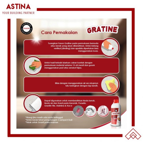FASON GRATINE Pembersih Kerak dan Karat 400 ml