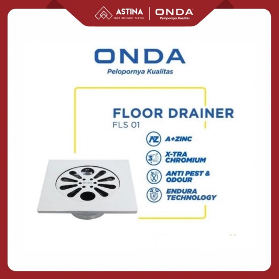 Floor Drain Kotak / Saringan Got ONDA FLS 01 Square Floor Drain Kotak / Saringan Got ONDA FLS 01 Square