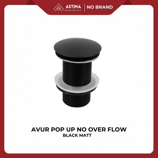 Avur Wastafel Pop Up No Over Flow Black Matt Avur Wastafel Pop Up No Over Flow Black Matt