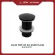 Avur Wastafel Pop Up No Over Flow Black Matt Avur Wastafel Pop Up No Over Flow Black Matt