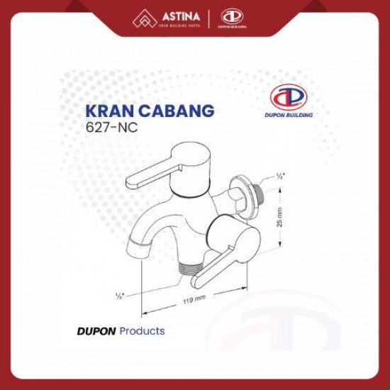 Kran Cabang Dupon 627-NC Kran Cabang Dupon 627-NC