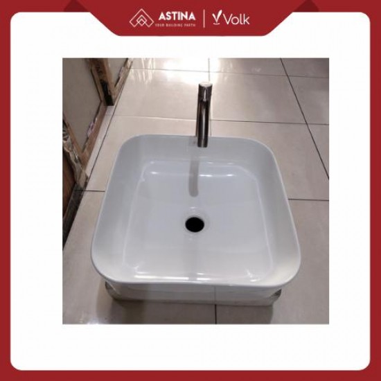 Wastafel Meja Volk Parma 5514 Kotak Putih Glossy (385 x 385 x 135) Wastafel Meja Volk Parma 5514 Kotak Putih Glossy (385 x 385 x 135)