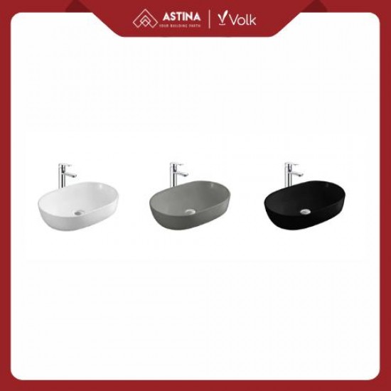Wastafel Meja Volk Brescia 5271 Putih Glossy (590 x 400 x 135) Wastafel Meja Volk Brescia 5271 Putih Glossy (590 x 400 x 135)