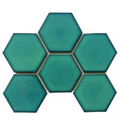 Mosaic Tiles Dekorasi Keramik Grande Hexagon 25,6 x 19,7 (95x110 mm)
