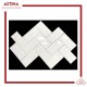 Subway Tile Mulia Signature Metro White & Black 10x20 Beveled Glossy