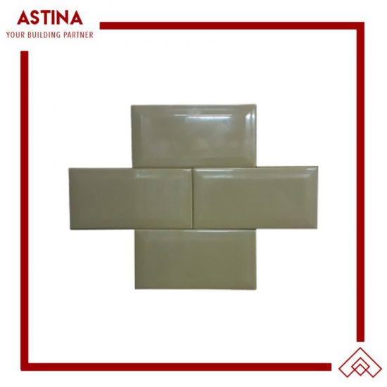 Subway Tile Mulia Signature Metro White & Black 10x20 Beveled Glossy