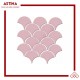 Singres Mosaic Interior Concave Pink Fish Scale Glossy 25,6x27,3 cm Singres Mosaic Interior Concave Pink Fish Scale Glossy 25,6x27,3 cm