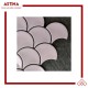 Singres Mosaic Interior Concave Pink Fish Scale Glossy 25,6x27,3 cm Singres Mosaic Interior Concave Pink Fish Scale Glossy 25,6x27,3 cm